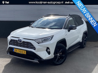 Toyota RAV4 2.5 Hybrid Bi-Tone WEINIG KM! Panoramisch schuif-/kanteldak, Treeplanken, NL-auto, navigatie, JBL premium audio, keyless, stoelverwarming, adaptieve cruise control