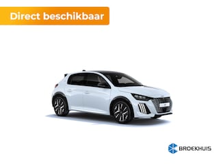 Peugeot 208 GT | Adaptieve cruise control met Stop&Go functie | Armsteunen op de voorportieren bekleed met kunstleder met groen sierstiksel (GT-Line) | Climate Control