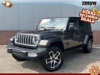Jeep Wrangler Unlimited 4xe 380 PK Sahara | Schuifdak | Leder | Camera | Navi | 20"