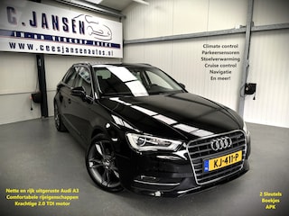 Audi A3 Sportback 2.0 TDI Ambiente Pro Line plus - Echt zwart!!!