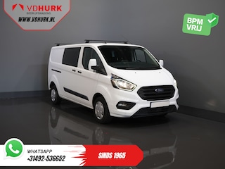 Ford Transit Custom 2.0 TDCI L2 Trend DC Dubbel Cabine BPM VRIJ! Stoelverw./ Carplay/ 2.7t Trekverm./ Navi/ PDC/ Cruise