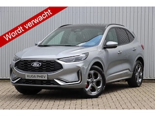 Ford Kuga 2.5-243pk PHEV ST-Line X. Nieuwste model ! Van €. 54.937,- voor €. 44.450,- ! Trekgewicht van 2.100kg ! Schuif / kanteldak Elektrisch inklapbare Trekhaak, vooruit, stuur, stoelverwarming V+A, 360 Camera, HUB, Apple/Androidauto, Elektrisch verstelbare stoelen, LED V+A, Trekgewicht 2100kg !