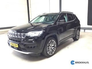 Jeep Compass 4xe 240 Plug-in Hybrid Electric Limited | Dealer Onderhouden! | LED | Navi | Clima | Camera | Stoel/Stuur Verwarming | Keyless | Cruise | Elektrische Achterklep | Half Leder | 19'' Lichtmetalen Velgen