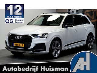 Audi Q7 55 TFSI e quattro 280kW/381pk Aut8 Pro Line S LUCHTVERING + PANORAMADAK + MATRIX LED + LEER DIAMOND STITCH + BLACK OPTIEK + EL.STOELEN + PD-GLASS + SFEERVERLICHTING + CAMERA + KEYLESS START + LANE ASSIST + PARKSENSOREN + 22" LM-VELGEN!!