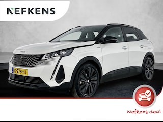 Peugeot 3008 SUV GT Hybrid 225 pk Automaat | Navigatie | Accu 90% | Achteruitrijcamera | Alcantara Bekleding | Trekhaak | LED Koplampen | Premium Audio | Head-up Display | Dodehoek Detectie | Adaptieve Cruise Control | 18" Lichtmetalen Velgen | Apple Carplay/Android Auto |