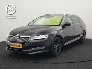 Skoda Superb Combi TSI iV Lauren & Klement Plug In Hybrid 218pk PHEV | Black Optic | Cruise Control | Crystal LED | Lederen Sportstoelen Memory & Verwarmd | Apple Carplay | Canton Audio | Navigatie | Verwamd Stuur | DAB |
