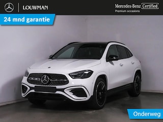 Mercedes-Benz GLA 250 e AMG Face Lift Plug-In Hybride Edition AMG Line | Night Pakket | Panorama Schuif-Kanteldak | Burmester® | Memory Voorstoelen | 360° camera | Distronic. Inclusief 24 maanden MB Certified garantie voor Europa.