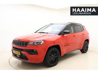 Jeep Compass 4xe 240 Plug-in Hybrid Electric S Automaat | Lederen bekleding | Navigatie | Stoel & Stuurverwarming | Climate control | Zwart dak | Extra getint glas | Parkeersensoren