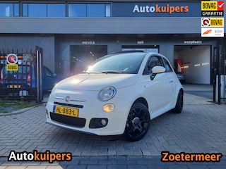 Fiat 500 1.2 Lounge | CABRIO | WEINIG KM! | Sportief uitgerust met zwarte velgen | airco en centrale deurvergrendeling!