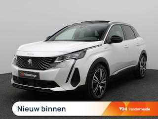 Peugeot 3008 1.6 HYbrid4 GT 300PK Aut8 Pano-Schuifdak, Cruise Controle, Volleder, Memorystoel met massagefunctie, Side Assist, Achteruitrijcamera, Focal Audio, Keyless, Stoelverwarming, Trekhaak, 19" LM Velgen
