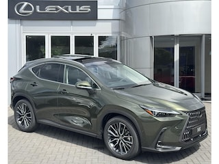 Lexus NX 450h+ AWD President Line NIEUW DIRECT LEVERBAAR TREKHAAK PANODAK MARK LEVINSON 360-CAM STOELVENT HUD MEMORYSEATS