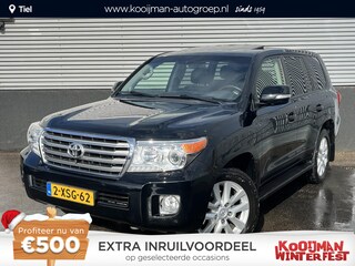 Toyota Land Cruiser V8 4.5 D-4D Executive 7p. 272PK Navigatie, Schuif/kanteldak, Lederen interieur, Cruise Control, Climate control, LM velgen Trekhaak ( trekgewicht 3.500 kg)