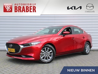 Mazda 3 2.0 e-SkyActiv-G M Hybrid 122 Comfort | Stuur-/stoelverwarming | Camera | Cruise adapt. | Clima | 16" LM | HUD | LED | Dodehoek detectie |