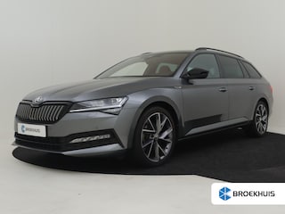 Skoda Superb Combi Sportline iV 218pk Dodehoekdetectie | Trekhaak | 360 Camera | Elektrische stoelen met geheugen | Park assist | Keyless | Navigatie | 18"LMV