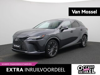 Lexus RX 450h AWD President Line | Lederen bekleding | Elektr. verstelbare stoelen+memory | Stoelverwarming+verkoeling | Elektr. achterklep | Climate Control | Achteruitrijcamera | Adaptieve Cruise Control |