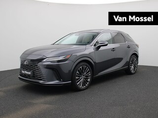 Lexus RX 450h AWD President Line | Lederen bekleding | Elektr. verstelbare stoelen+memory | Stoelverwarming+verkoeling | Elektr. achterklep | Climate Control | Achteruitrijcamera | Adaptieve Cruise Control |