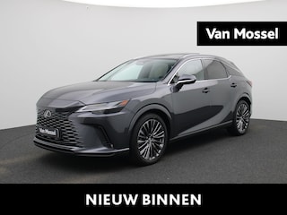 Lexus RX 450h AWD President Line | Lederen bekleding | Elektr. verstelbare stoelen+memory | Stoelverwarming+verkoeling | Elektr. achterklep | Climate Control | Achteruitrijcamera | Adaptieve Cruise Control |