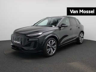 Audi Q6 e-tron SQ6 quattro 100 kWh l Adaptive cruise assist plus l Adaptieve S-luchtvering l Bang & Olufsen 3D hoofdsteun l Autom. airconditioning 3 zones l MMI experience pro l Stoelverwarming voor en achter l Geheugen best.stoel + spiegels l Glazen panoramadak l Stuurverwarming l Elektrisch verstelbaar stuur l Matrix LED-koplampen l Omgevingscamera's l Sportstoel S plus leder zwart l Uitgebreide voorverwarming + ventilatie l e-tron sportsound l Apple Carplay / Android Auto l MMI-bijrijdersscherm l Lichtpakket plus ambient light l Alarm Klasse III l Warmtepomp l