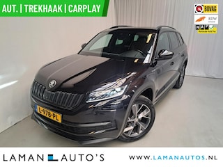 Skoda Kodiaq 1.5 TSI 150pk DSG Sportline Business Aut. | Black Edition Virtual Leder/Alcantara CarPlay Canton 19" Triglav LMV ECC Navi LED ACC Camera Side Assist Metallic | Voorschoten