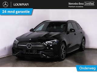 Mercedes-Benz C-klasse Estate 300 e AMG Plug-In Hybride | AMG line | Night Pakket | Trekhaak | Panorama Schuif-Kanteldak | Distronic | Multi Beam Koplampen | AC en DC Laden | Inclusief 24 maanden MB Certified garantie voor Europa.