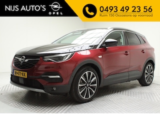 Opel Grandland X 1.6 Turbo Hybrid4 Ultimate 200 pk | automaat | afn. trekhaak | leder | elektr. achterklep | pdc v/a+camera | adapt. cruise | gekoelde/verwarmbare stoelen | dode hoek | carplay | climate | keyless