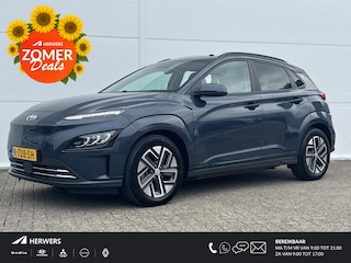 Hyundai Kona EV Fashion Sky 64 kWh /Apple Carplay/Android Auto/ cruise control adaptief met Stop&Go/ elektrisch glazen schuif-/kanteldak/ metaalkleur (€ 695) V7U - Surfy Blue Metallic/
