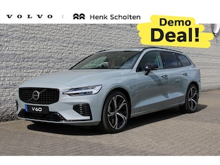 Volvo V60 T6 Plug-in hybrid AWD Plus Dark Panoramisch Schuif-/kanteldak | 360 graden camera | Bowers & Wilkins audiosysteem | Verwarmbare voorstoelen | Verwarmbaar stuurwiel | Adaptieve Cruise Control | Pilot Assist | Extra getint glas achter