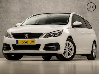 Peugeot 308 SW 1.2 PureTech Sport (PANORAMADAK, APPLE CARPLAY, GROOT NAVI, 360 CAMERA, TREKHAAK, LEDER, SPORTSTOELEN, PARKEERSENSOREN, GETINT GLAS, CRUISE, NIEUWE APK, NIEUWSTAAT)