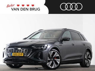 Audi Q8 e-tron S-Line QUATTRO 95 kWh 340 pk | Matrix-LED | Trekhaak | Panoramadak | Bang & Olufsen | 360 camera | 22" velgen | Luchtvering |