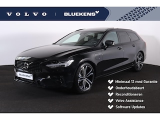 Volvo V90 T6 Recharge AWD Ultimate Dark - 360º camera - Adaptive Cruise Control - Pilot Assist - BLIS dodehoekassistentie - Harman Kardon premium audio - Elektr. verstelbare voorstoelen met geheugen - Stoelverwarming voor & achter - Verwarmbaar stuur - Zongordijnen geïntegreerd in achterportieren - LED-koplampen met grootlichtassistent - Keyless drive - Privacy Glas