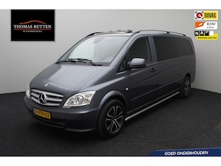 Mercedes-Benz Vito 122 CDI 343 DC Comfort 2012 NAP | Dubbele cabine | Schuif-/ kanteldak | Trekhaak | Climate control | Cruise control | Navigatie | Automaat | PDC | Sidebars | LED | Lichtmetalen velgen | Radio CD |
