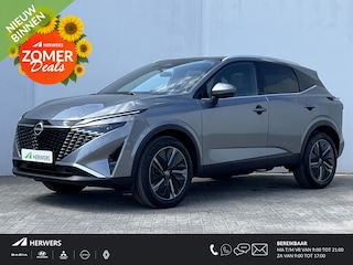 Nissan Qashqai 1.3 MHEV Xtronic Tekna Automaat / €4.000,- Nissan Voorraadvoordeel / NIEUW uit voorraad leverbaar! / Panoramadak / Googlemaps Navigatie / HUD / 360° Camera / Elektrische Achterklep / Stuur- en Stoelverwarming voor / Voorruit Verwarming / Elektrische Verstelbare Bestuurdersstoel met geheugenset / Adaptieve Cruise Control / Climate Control / Keyless Entry & Start /