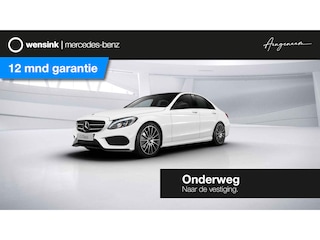 Mercedes-Benz C-klasse 180 AMG Sport Edition | Night | Luchtvering | Burmester | Panoramadak | 19" lichtmetalen velgen |