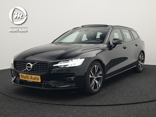 Volvo V60 B4 R-Design Automaat 198pk | Panodak | Adaptive Cruise | Camera | Lederen Sportstoelen Memory & Verwarmd | Pilot Assist | Blis | Navigatie | Stuurverwarming | Virtual | DAB |