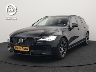 Volvo V60 T6 Plus Dark AWD Plug In Hybrid 340pk Dealer O.H PHEV | Trekhaak Af Fabriek | Adaptive Cruise | Camera | Lederen Sportstoelen Memory & Verwarmd | Google Assistant & Maps | Apple Carplay | Pilot Assist | Blis | Virtual | Navigatie | DAB |
