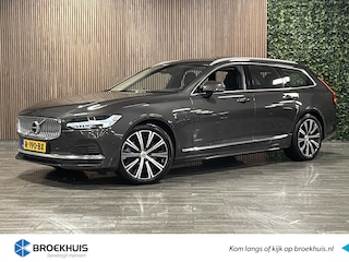 Volvo V90 T8 AWD Recharge Ultimate Bright Long Range | Full Option | Luchtvering | Bowers & Wilkins | Stoelventilatie | Trekhaak | 360° Camera | Head-Up Display | Stoelmassage | Schuifdak | 455pk | Adaptieve Cruise Control | Stoelverwarming voor+achter | Stuurwielv