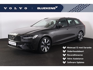 Volvo V90 T6 Recharge AWD Ultra Dark - Panorama/schuifdak - IntelliSafe Assist & Surround - 360º Camera - Harman/Kardon audio - Adaptieve LED koplampen - Verwarmde voorstoelen, stuur & achterbank - Parkeersensoren voor & achter - Elektr. bedienb. voorstoelen met geheugen - Head up display - Elektr. inklapbare trekhaak - 19' LMV