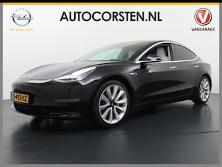 Tesla Model 3 Long Range AWD 75kWh 463PK Trekhaak 19" Ivory FSD-3 Computer Premium Audio AutoPilot Panoramadak Camera's Leer Adaptive-Cruise-Control+Stop&Go Pdc Dual-Ecc Dual-Motor Keyless 4WD Stoel en achterbank verwarming Elektr.Stoelen+Memory+Easy-Entry WiFi Garantie op Accu tot 23-12-2027/192.000km
