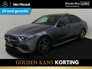 Mercedes-Benz C-klasse 300 e AMG Line / Stoelverwarming / Achteruitrijcamera / Panorama-schuifdak / Night-Pakket /
