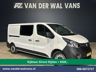 Opel Vivaro 1.6 CDTI 122pk L2H1 *Rijklaar Direct Rijden* Dubbele Cabine Euro6 Airco | Trekhaak | LED | 5-Zits Cruisecontrol, Inrichting, Bluetooh-telefonie