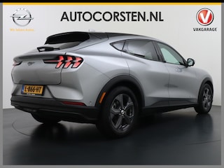 Ford Mustang Mach-E RWD 75 kWh Leer (semi-)Autopilot Navi 360-Topview-Camera Adaptive-Cruise-Control Apple Carplay Bang&Olufsen B&O 18" Elektr.A-Klep Connected-Services Bi-Ecc Stoel/Stuur-Verwarmd Park-Assist-PDC-a+v DAB Lane-Assist Keyless-go Autonomous Emergency Braking ESP ASR Verkeersbordherkenning Vermoeidheidsherkenning Dodehoek-Detector