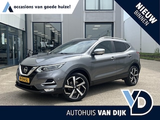 Nissan Qashqai 1.3 DIG-T Tekna + | Navi/Leder/Pano.Dak/Clima/Cruise/19"/Apple CarPlay-Android Auto