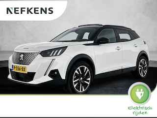 Peugeot 2008 EV GT Pack 50 kWh 136 pk | Navigatie | Elektrisch Glazen Panoramadak | Achteruitrijcamera | Lederen Bekleding | Verwarmde Sportstoelen | Trekhaak | LED Koplampen | Dodehoek Detectie | Adaptieve Cruise Control | 18" Lichtmetalen Velgen | Apple Carplay/Android Auto |