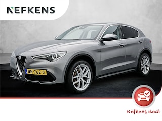 Alfa Romeo Stelvio First Edition 280 pk Automaat | Navigatie | Achteruitrijcamera | Lederen Bekleding | Voorstoelen Verwarmd | Bi-Xenon Koplampen | Keyless Entry/Start | Dodehoek Detectie | Premium Audio | 20" Lichtmetalen Velgen | Apple Carplay/Android Auto |