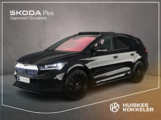 Skoda Enyaq iV 80 204pk Automaat Warmtepomp, Panoramadak, LED matrix koplampen, Adaptive cruise control, Achteruitrijcamera, Navigatie, 360 camera, Parkeersensoren