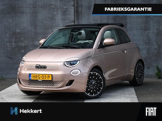 Fiat 500 Cabrio La Prima 42kWh 118pk Automaat LEDER | ADAP. CRUISE | 17''LM | CAMERA | DAB | USB | STOELVERWARMING