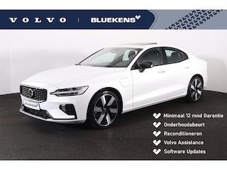 Volvo S60 T8 Recharge AWD Ultra Dark - LONG RANGE - Panorama/schuifdak - IntelliSafe Assist & Surround - 360º Camera - Bowers & Wilkins audio - Adaptieve LED koplampen - Verwarmde voorstoelen, stuur & achterbank - Parkeersensoren voor & achter - Elektr. bedienb. voorstoelen met geheugen - Head up display - 19' LMV