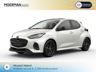 Mazda 2 1.5 Homura Plus / Northern White Pearl / Sportief zwart kunstleder