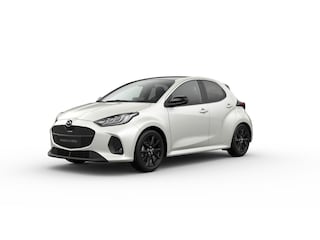 Mazda 2 1.5 Homura Plus / Northern White Pearl / Sportief zwart kunstleder