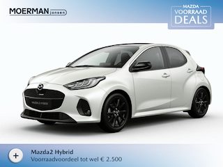 Mazda 2 1.5 Homura Plus / Northern White Pearl / Sportief zwart kunstleder